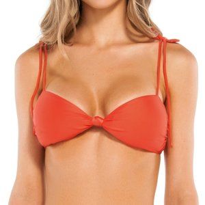 New VIX Tied Knot Bikini Top sz Large